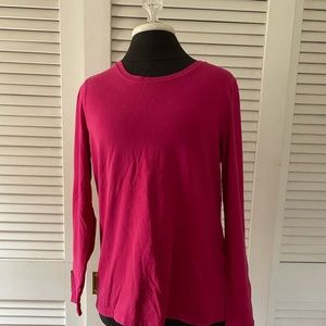 Hot pink long sleeved shirt